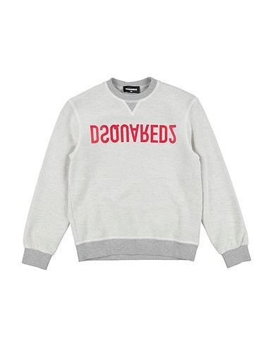 DSQUARED2 Sweatshirt Light grey 100% Cotton, Elastane