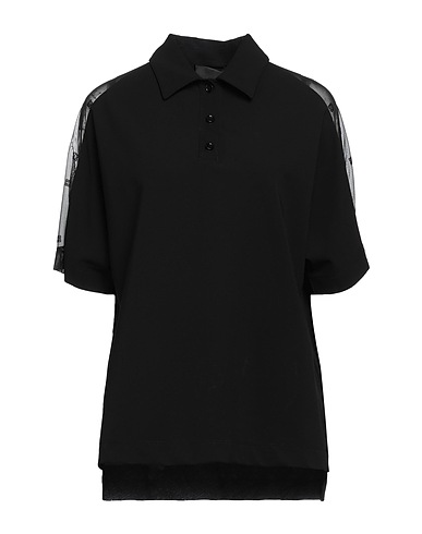 GIVENCHY Solid colour shirts & blouses Black 83% Viscose, 12% Polyamide, 5% Elastane