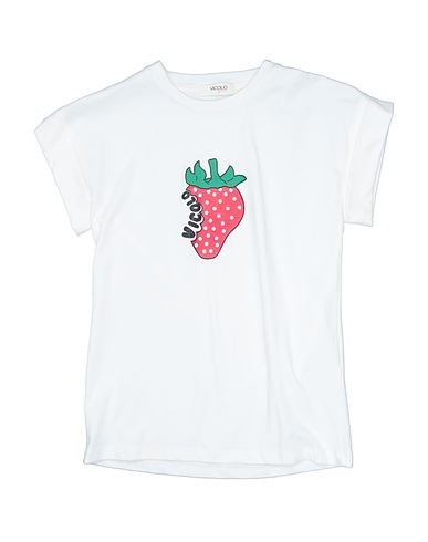 VICOLO T-Shirt Weiß 90% Baumwolle, 10% Elastan