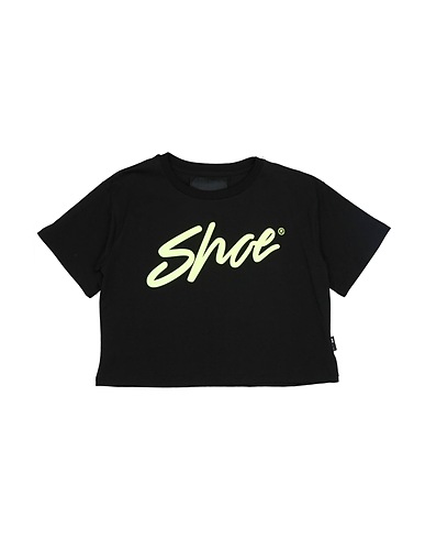 SHOE T-shirt Black 100% Cotton