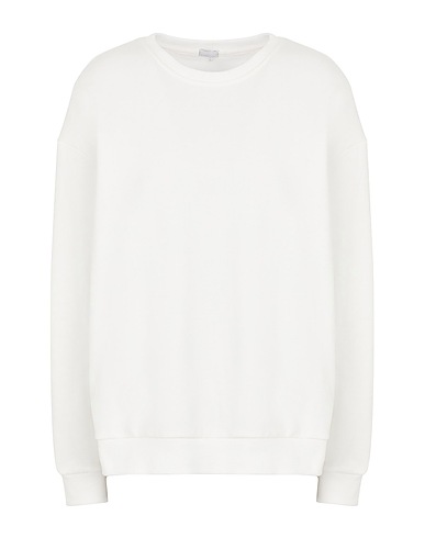 8 by YOOX Sweatshirt ORGANIC COTTON OVERSIZED CREWNECK SWEATSHIRT
 White 100% Organic cotton