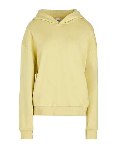 8 by YOOX Hooded track jacket  ORGANIC COTTON OVERSIZED HOODIE Lime green 100% Organic cotton
