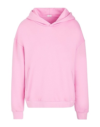 8 by YOOX Hooded track jacket  ORGANIC COTTON OVERSIZED HOODIE Mauve 100% Organic cotton