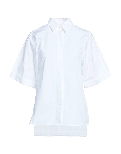 ELEVENTY Solid colour shirts & blouses White 100% Cotton