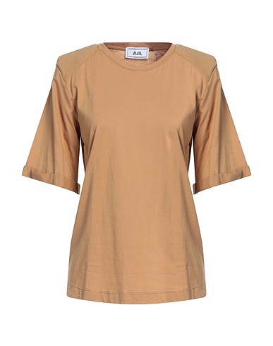 JIJIL T-shirt Camel 100% Cotton