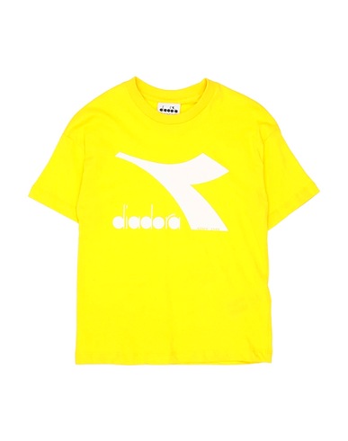 DIADORA T-shirt Giallo 100% Cotone
