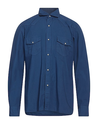 BAGUTTA Solid colour shirt 100% Cotton