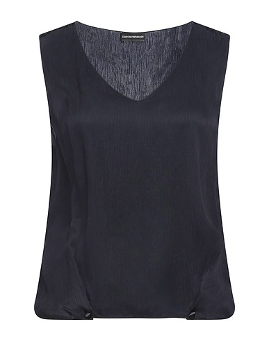 EMPORIO ARMANI Top Midnight blue 100% Cupro