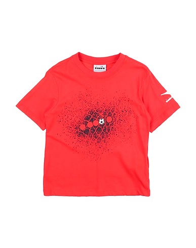 DIADORA T-shirt Corallo 100% Cotone