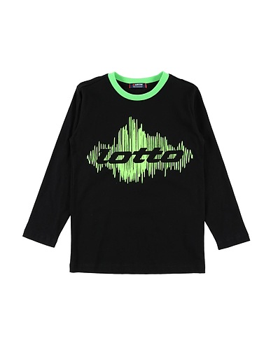 LOTTO T-Shirt Schwarz 100% Baumwolle