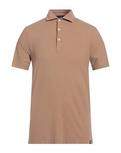 LARDINI Polo shirt Camel 100% Cotton