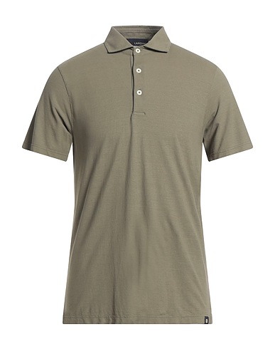 LARDINI Polo shirt Military green 100% Cotton