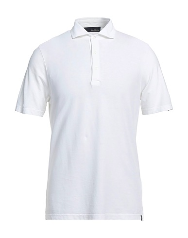 LARDINI Polo shirt White 100% Cotton
