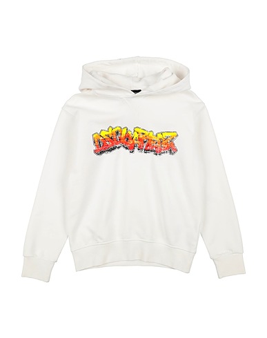 DSQUARED2 Felpa Bianco 100% Cotone