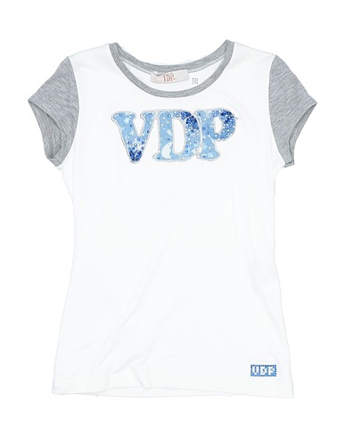 VDP COLLECTION T-shirt Bianco 95% Viscosa, 5% Elastan, Cristallo Swarovski®