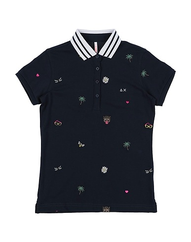 SUN 68 Polo Blu notte 95% Cotone, 5% Elastan
