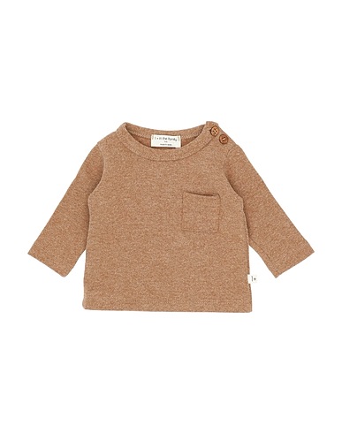1 + IN THE FAMILY T-shirt Camel 47% Cotton, 47% Acrylic, 6% Elastane