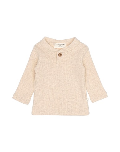 1 + IN THE FAMILY T-shirt Beige 48% Cotton, 48% Acrylic, 4% Elastane