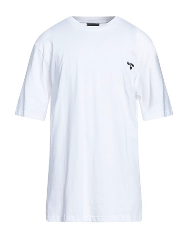 SELF MADE by GIANFRANCO VILLEGAS T-shirt basique Blanc 70% Coton, 30% Polyester
