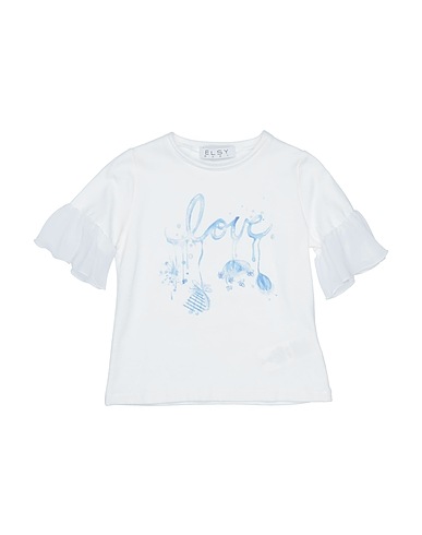 ELSY T-shirt White 95% Cotton, 5% Elastane, Polyester