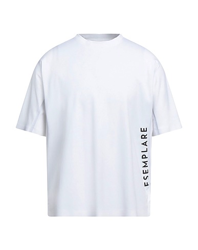 ESEMPLARE Basic T-Shirt White 91% Polyester, 9% Elastane