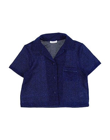 OSÉREE Solid colour shirts & blouses Blue 64% Polyamide, 36% Metallic fiber