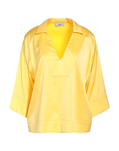 JIJIL Top Yellow 58% Cotton, 35% Silk, 7% Elastane