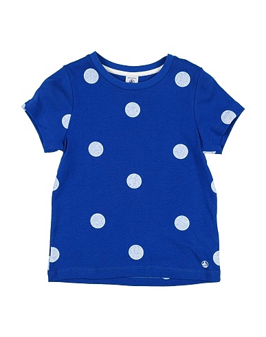 PETIT BATEAU T-shirt Blue 70% Cotton, 30% Linen