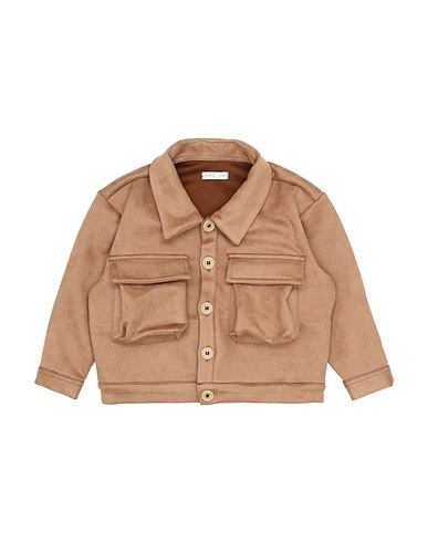 MOOD_ONE Solid color shirt Khaki 94% Polyester, 6% Elastane