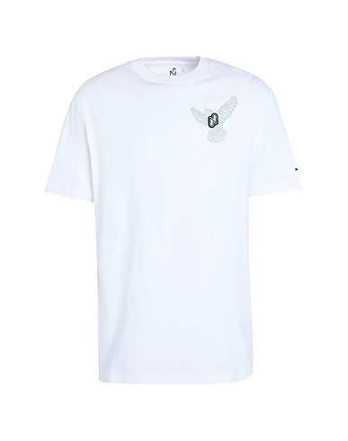 PUMA ベーシックTシャツ PUMA x NJR Relaxed Tee
 ホワイト コットン 70% / ポリエステル 30%