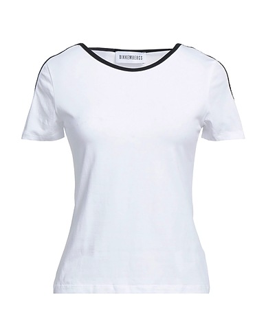 BIKKEMBERGS Ｔシャツ ホワイト コットン 95% / ポリウレタン 5%