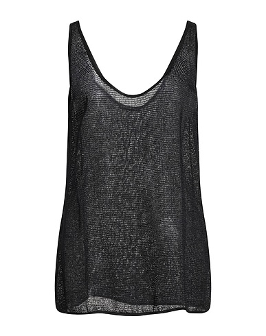 DRYKORN Top Schwarz 83% Viskose, 17% Leinen