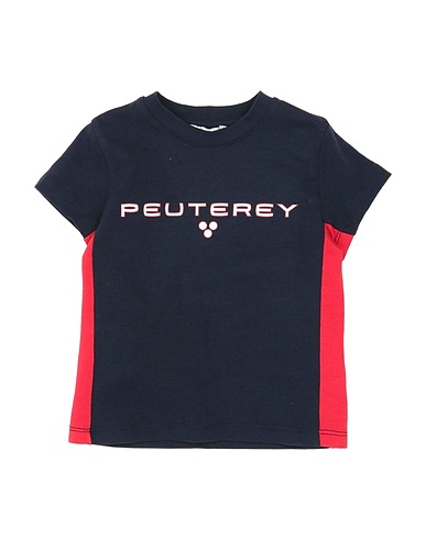 PEUTEREY T-shirt Midnight blue 94% Cotton, 6% Elastane