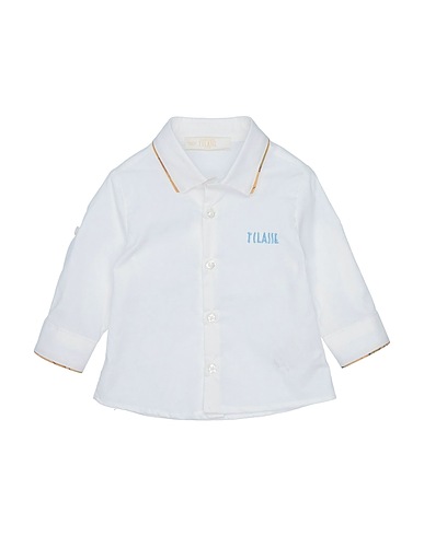 ALVIERO MARTINI 1a CLASSE Patterned shirt White 97% Cotton, 3% Elastane