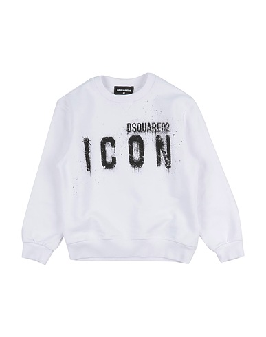 DSQUARED2 Sweatshirt ICON White 100% Cotton, Elastane