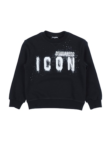 DSQUARED2 Sweatshirt ICON Black 100% Cotton, Elastane