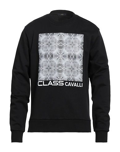 CAVALLI CLASS Felpa Nero 100% Cotone