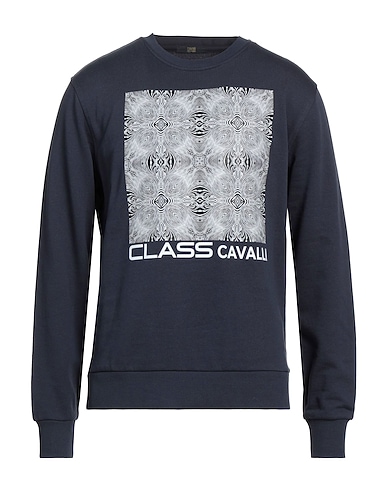 CAVALLI CLASS Sweatshirt Midnight blue 100% Cotton