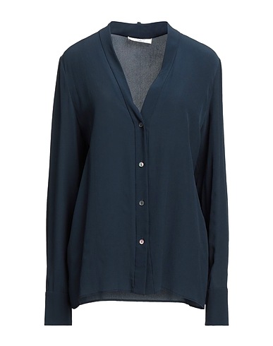 LANVIN Camicie e bluse in seta Blu notte 100% Seta, Madreperla