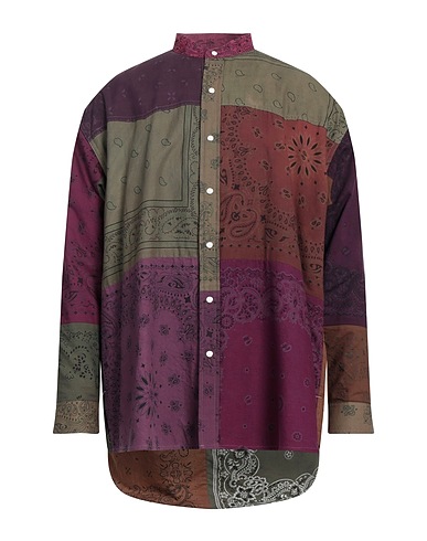 CHILDREN OF THE DISCORDANCE Patterned shirt Military green 100% Cotton