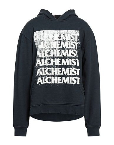 ALCHEMIST Hooded track jacket  Charcoal 100% Cotton, Wool