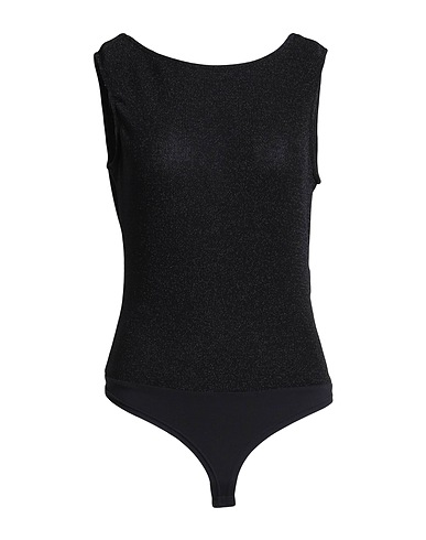 TOY G. TOPS & TEES Black 70% Polyamide, 25% Metallic fiber, 5% Elastane