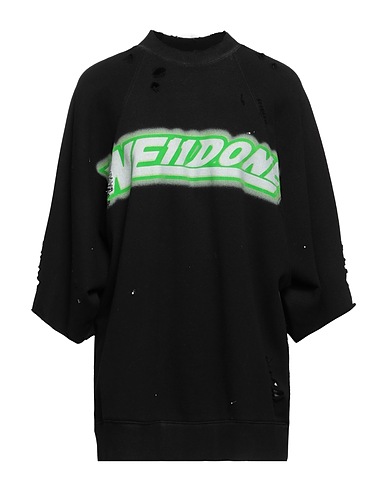 WELLDONE Sweatshirt Black 100% Cotton, Polyurethane