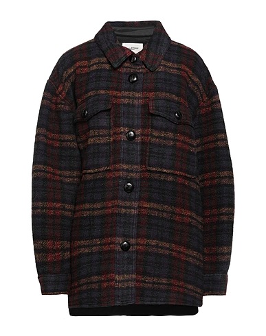 MARANT ÉTOILE Checked shirt Black 63% Wool, 33% Polyester, 4% Other Fibres, Recycled fibers