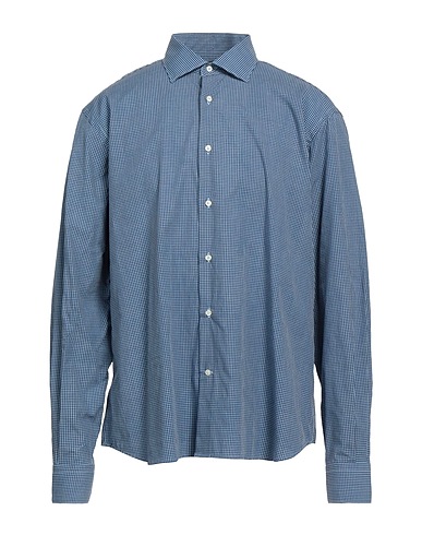 ANGELO NARDELLI Camicia a quadri Blu 100% Cotone