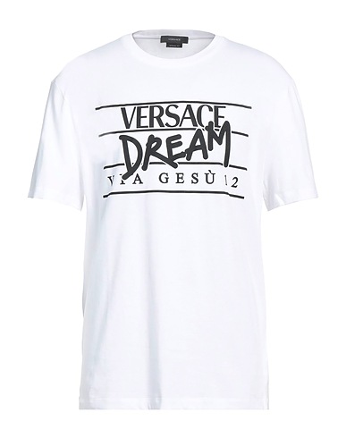 VERSACE T-shirt Bianco 100% Cotone