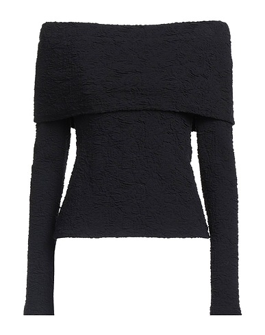 MSGM Off-the-shoulder top Black 75% Cotton, 25% Polyamide