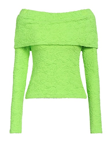 MSGM Top spalle scoperte Verde lime 75% Cotone, 25% Poliammide
