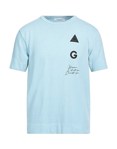 GAZZARRINI T-shirt Celeste 80% Cotone, 20% Poliestere