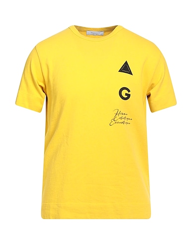 GAZZARRINI T-shirt Yellow 80% Cotton, 20% Polyester